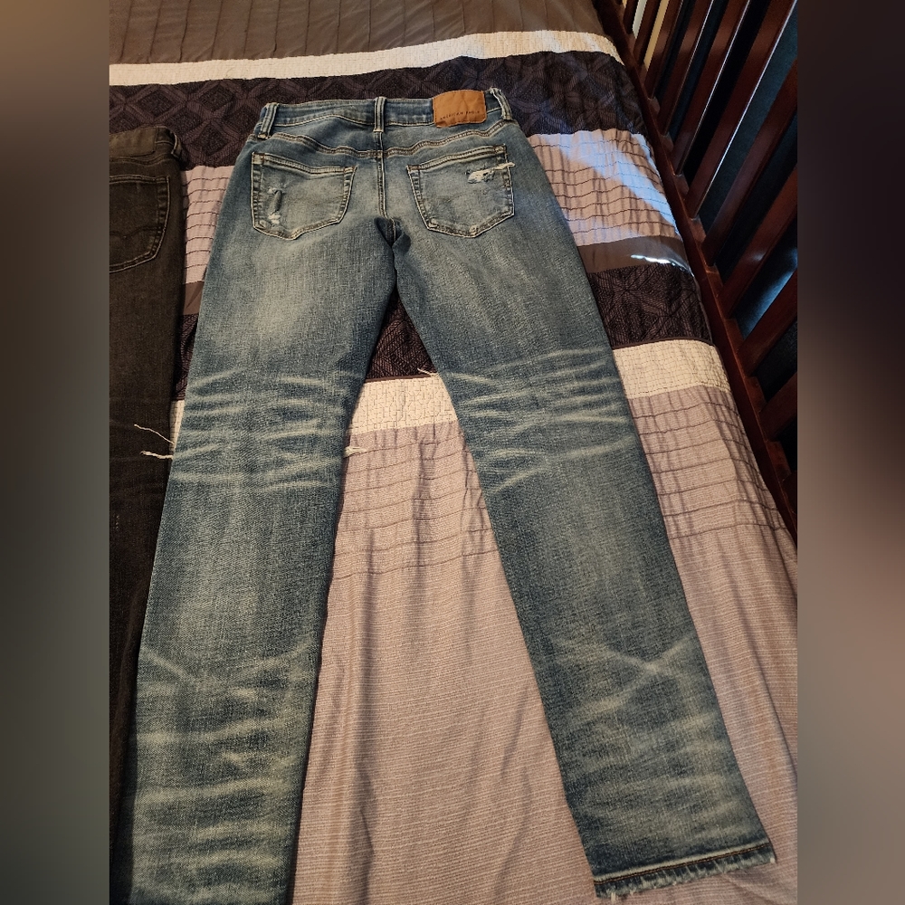 Three pairs of Men's American eagle jeans.  Athletic skinny. Size 30/30